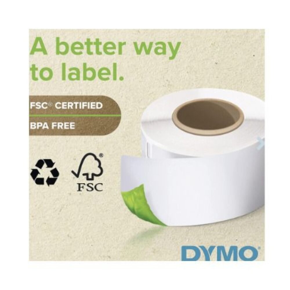 DYMO Direct Thermal‎ Labels - 1-1/8" x 3-1/2" - 2 Rolls of 350 LW 30252 - Picture 3 of 4